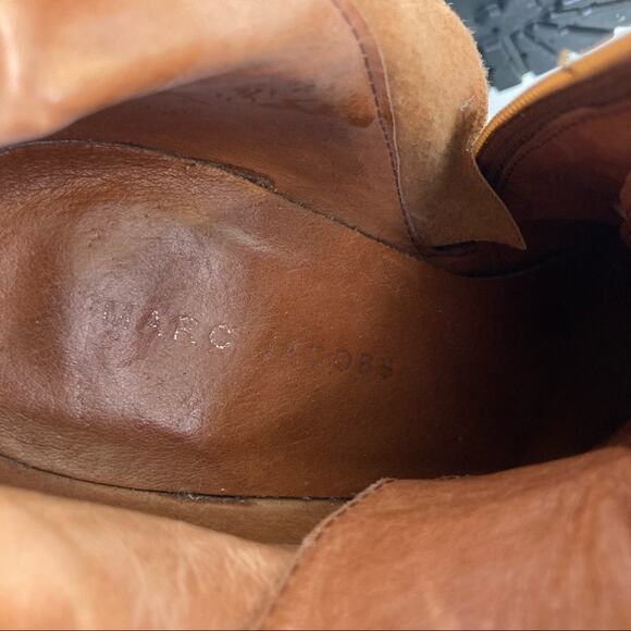 Marc Jacobs Brown Leather Y2K High Heel Booties - Picture 8 of 10